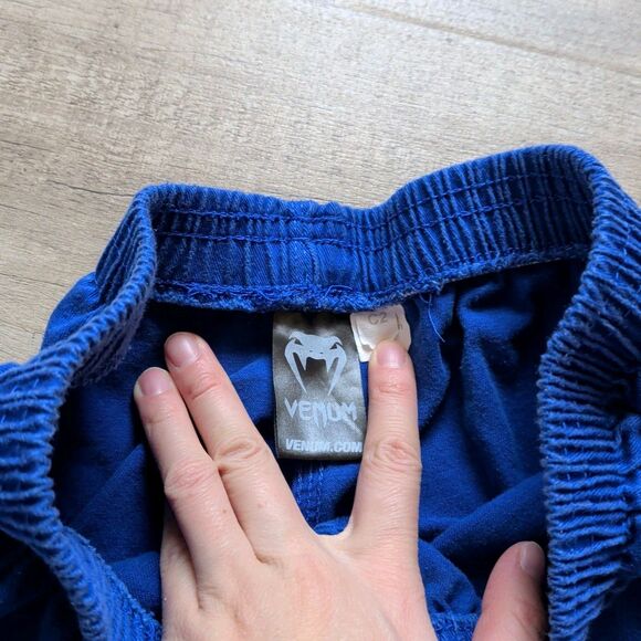 Venum Contender BJJ Gi Pants Size C2 Blue Brazilian Jiu-Jitsu Elastic Waist Kids - Picture 3 of 7